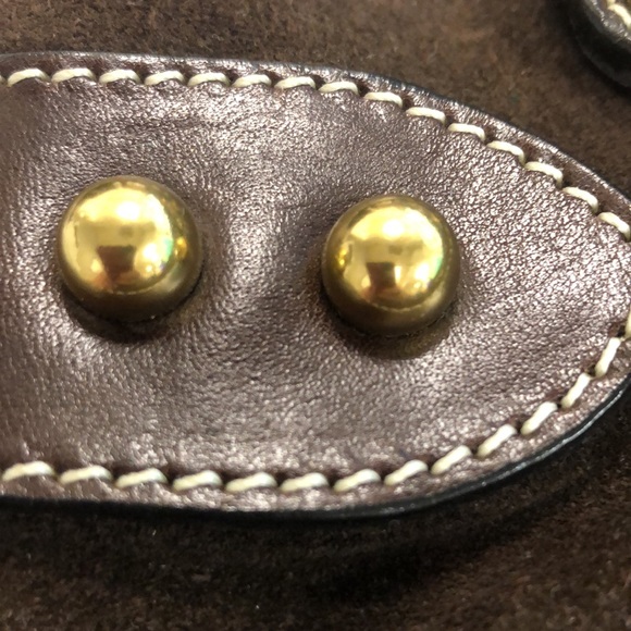 VTG Kelle Pollock Chocolate Suede Shoulder Bag - Picture 11 of 14